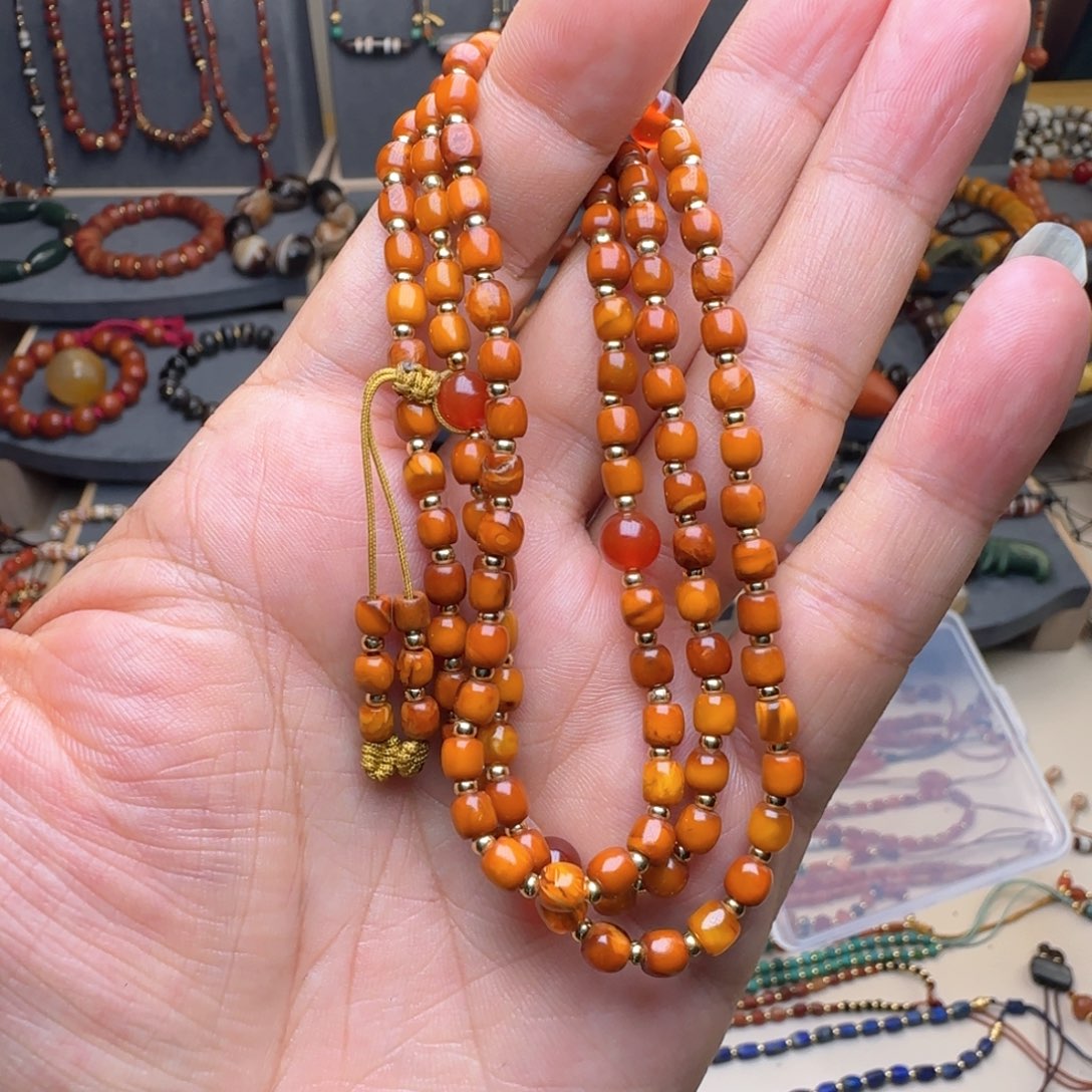 蜜蜡颈饰未镶嵌r ji f h j k