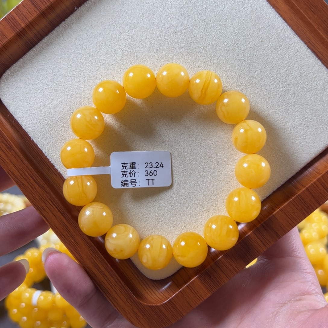裸石蜜蜡未镶嵌13+焦皮同料鸡油红浓蜡圆珠tt