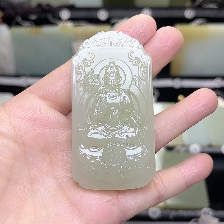 和田玉颈饰未镶嵌熟****人