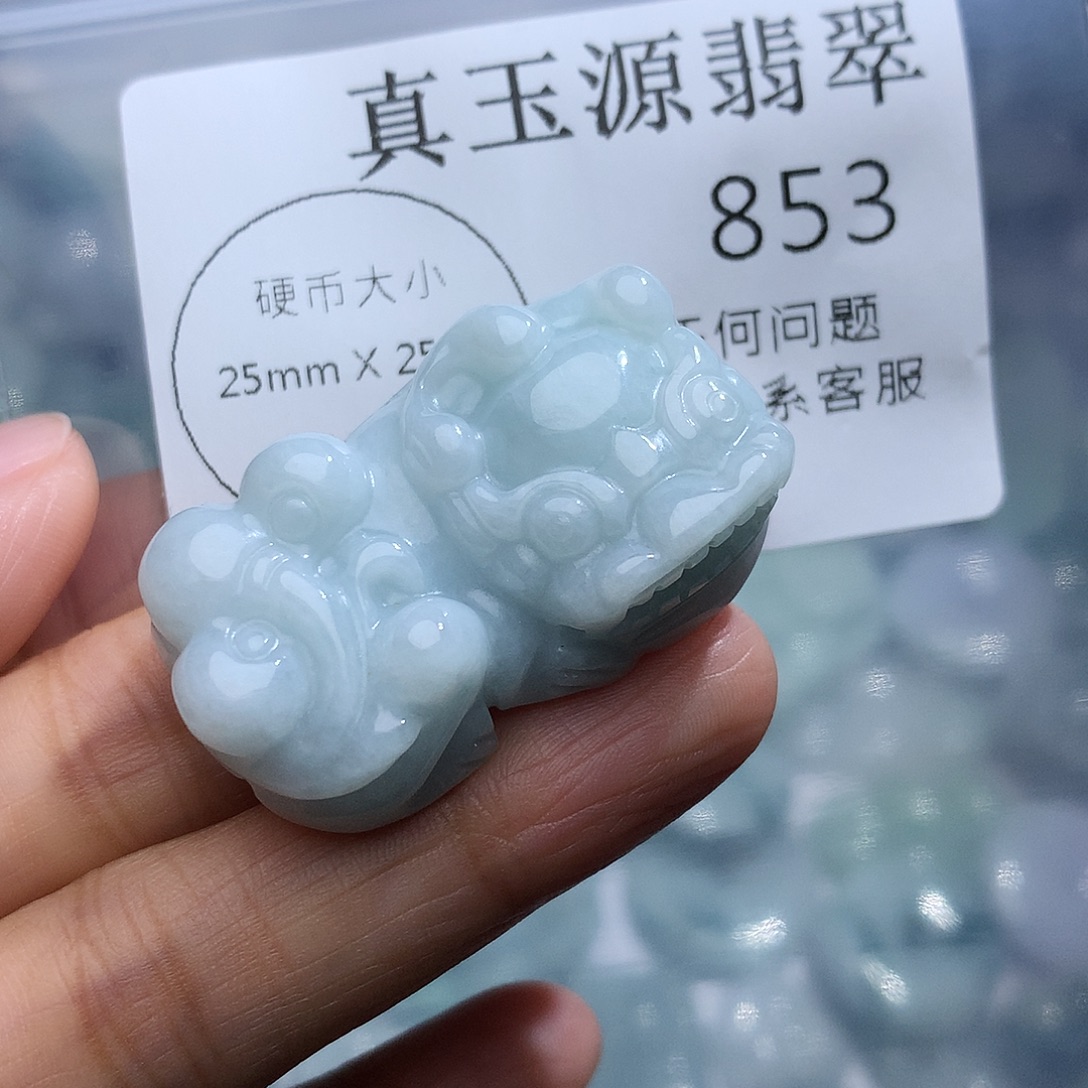 翡翠未镶嵌颈饰853
