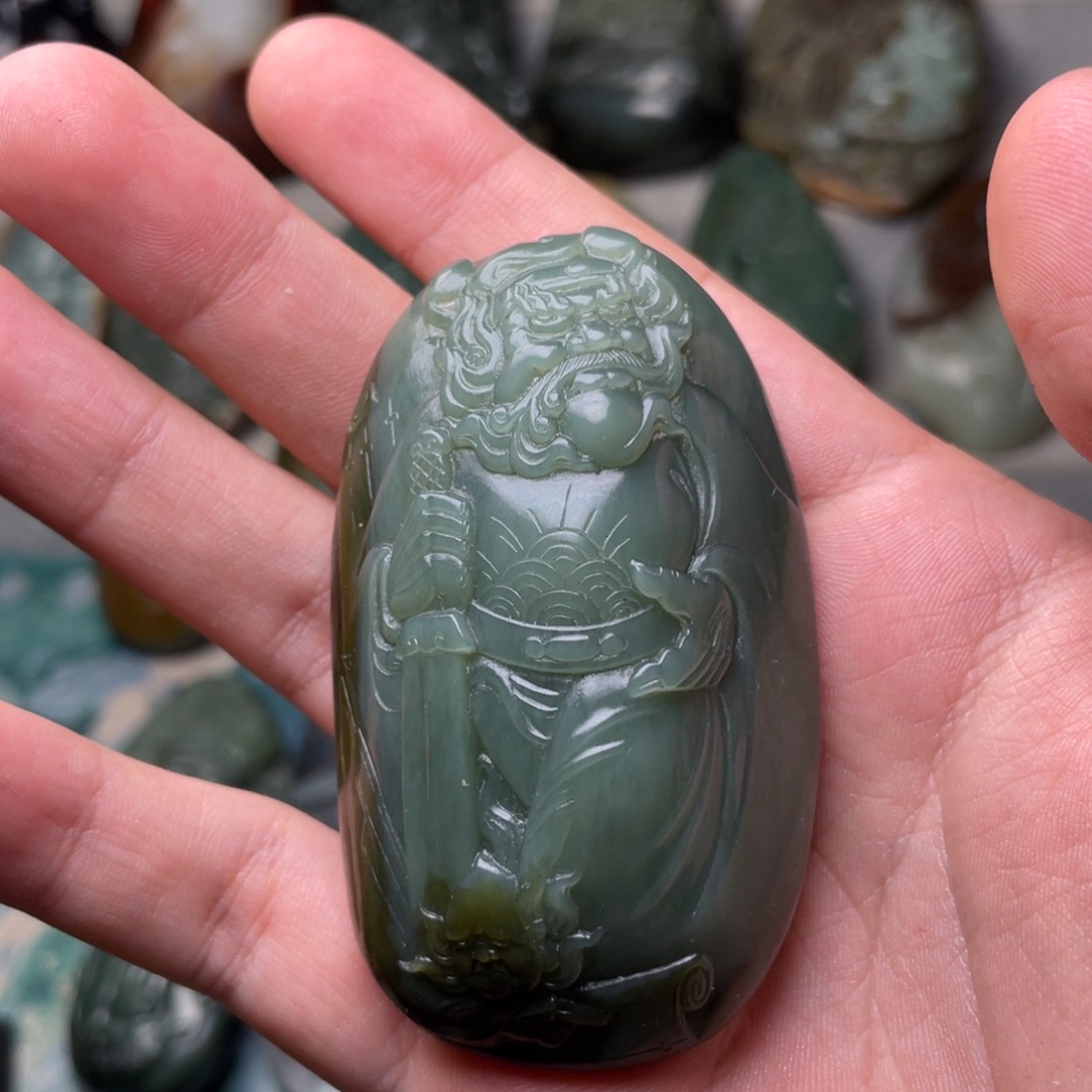 和田玉未镶嵌挂件钟馗