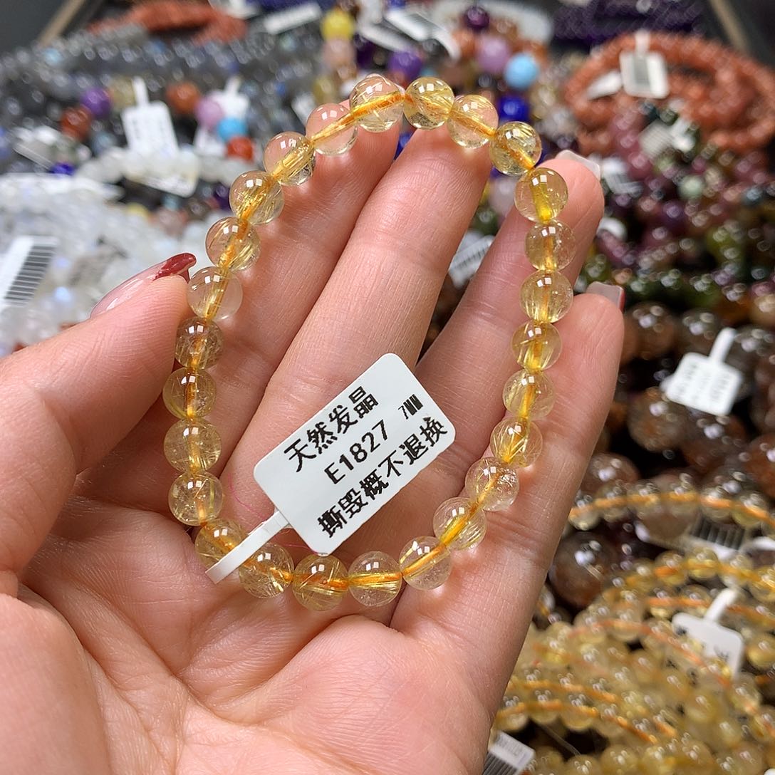 水晶手链未镶嵌，