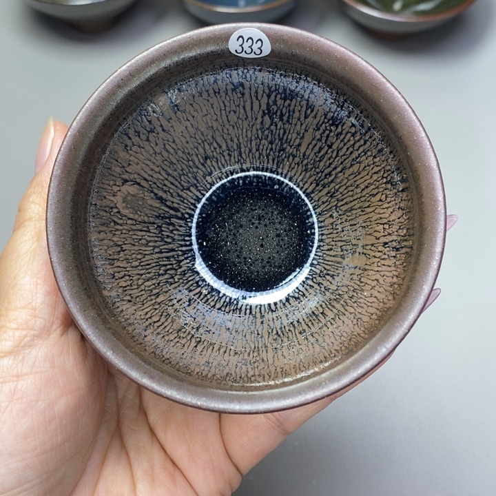 茶盏建窑建盏磨底柴烧主人杯微瑕