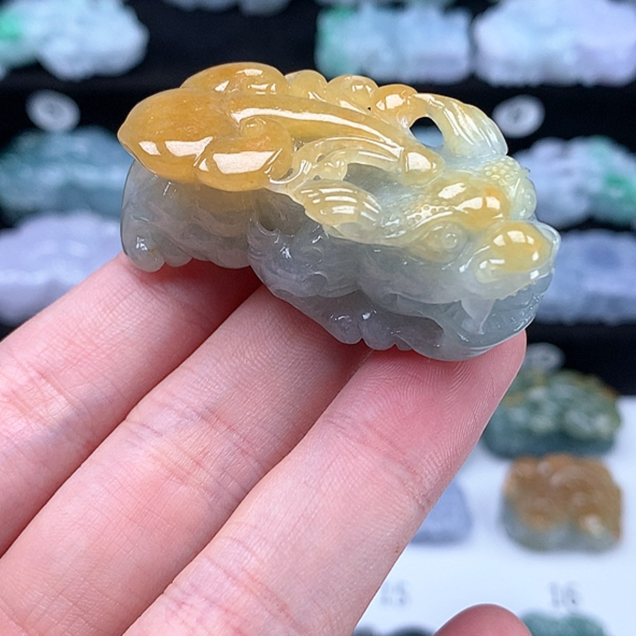 【闪购商品】翡翠颈饰未镶嵌貔貅