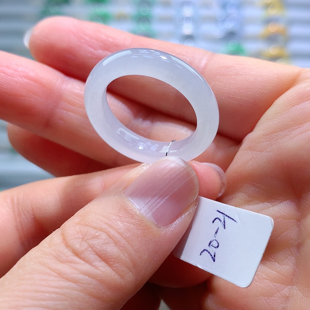 翡翠戒指未镶嵌20-21号