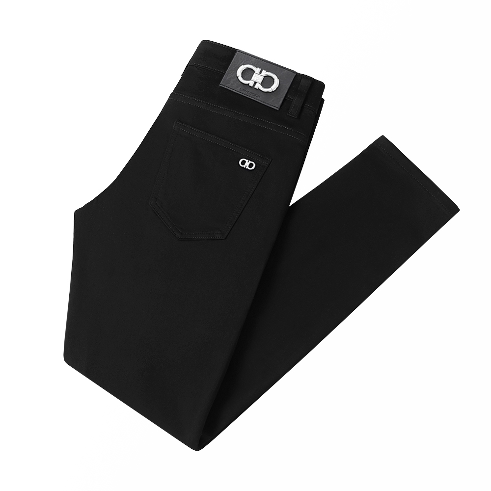 春夏薄款黑色弹力男士牛仔裤子修身小直筒百搭潮流休闲裤男款商务