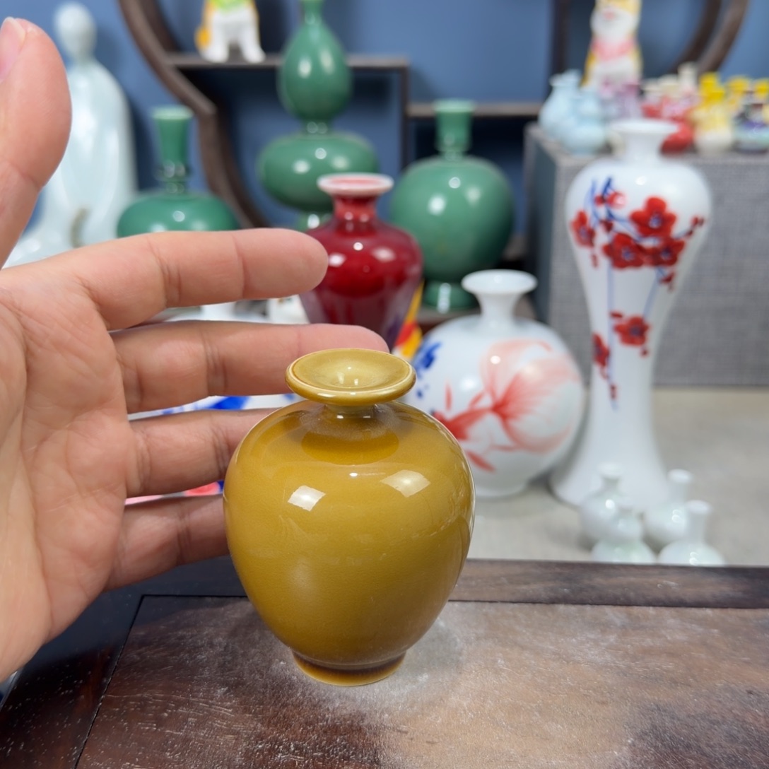 陶瓷手工小花器摆件