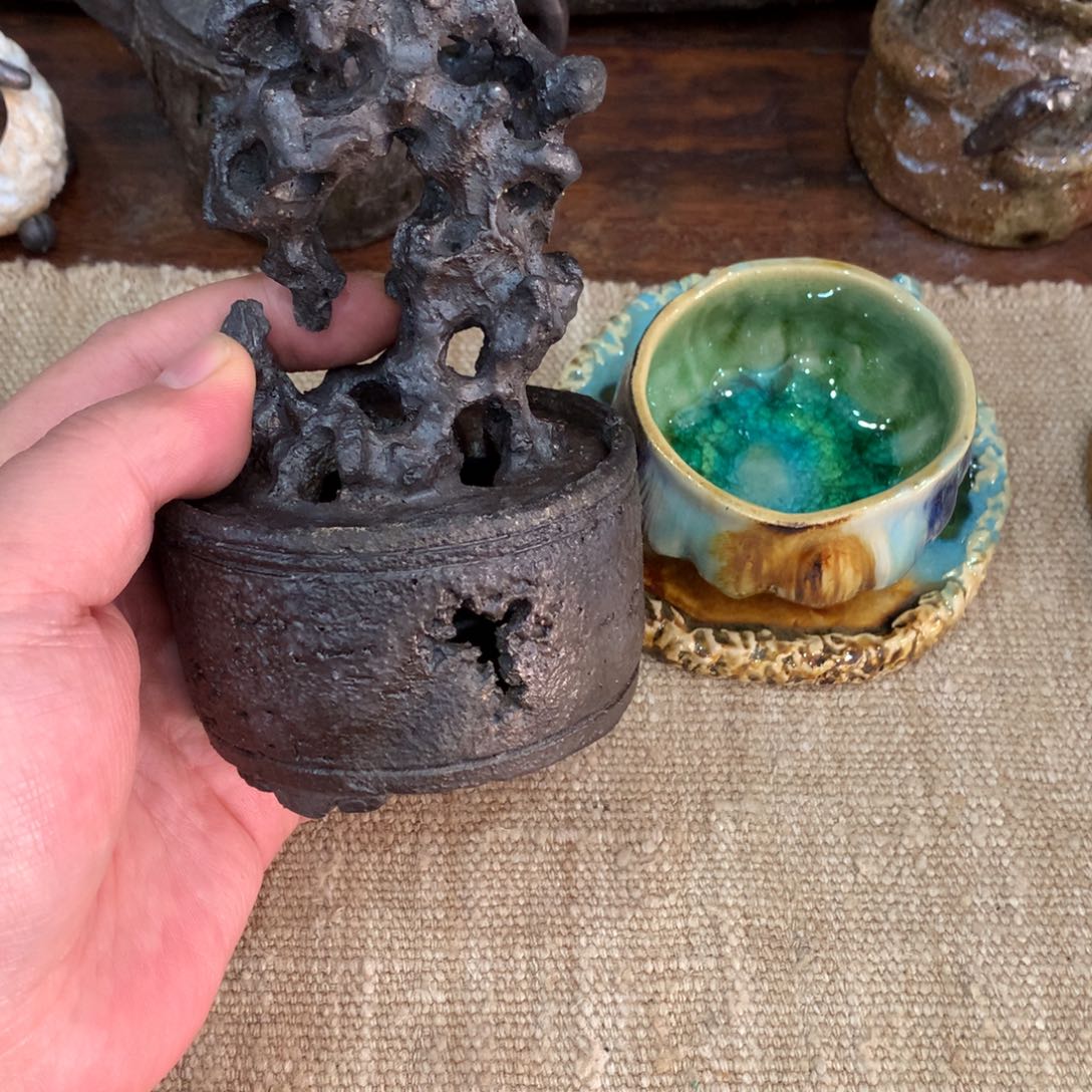 杯三****了手工制作柴烧茶具