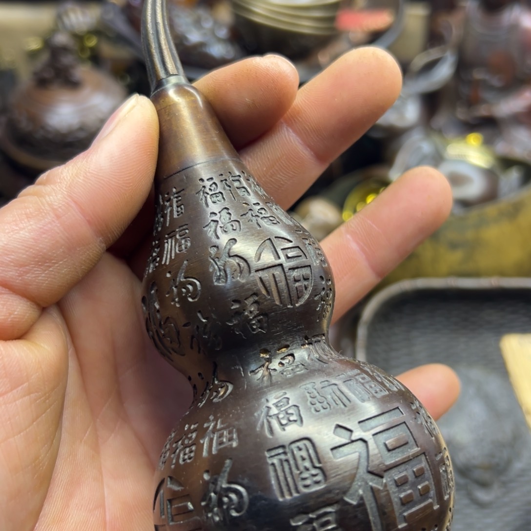 铜摆件欢迎欢迎你