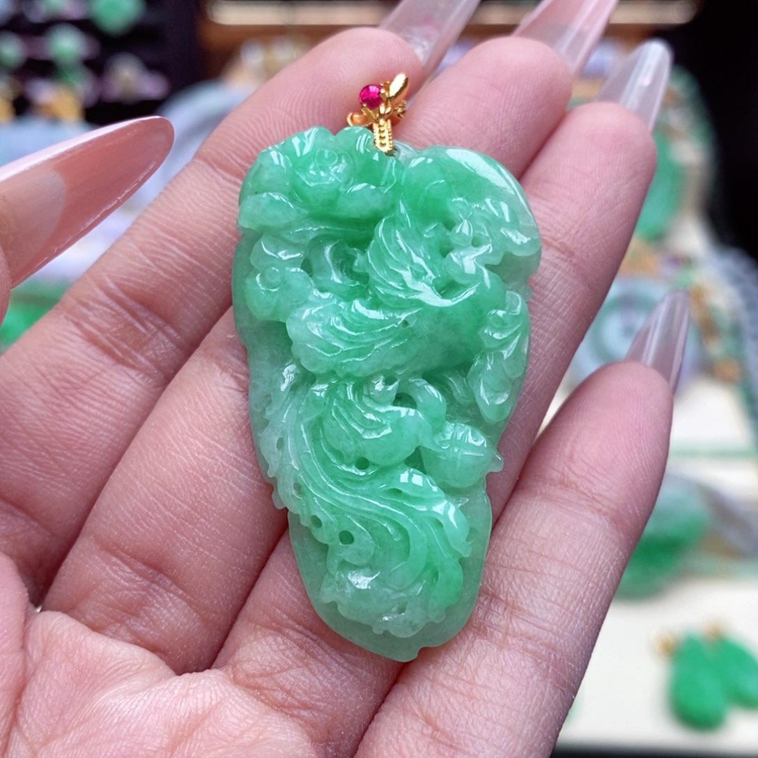 颈饰未镶嵌翡翠翡翠吊坠