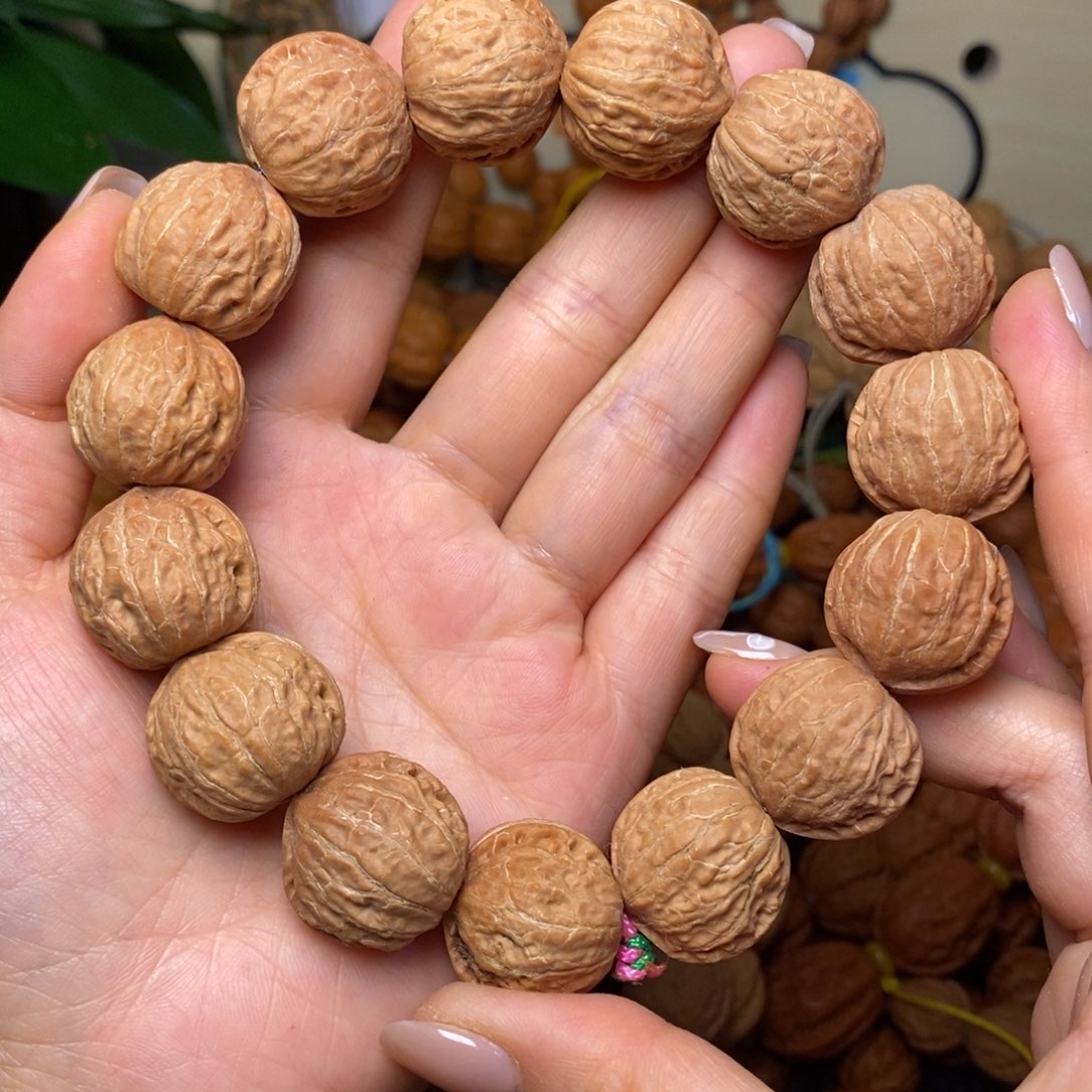 手串文玩核桃白茬官帽