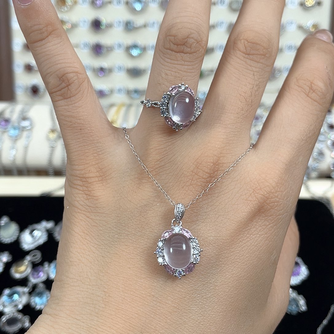 可***怪颈饰银S925镶嵌水晶