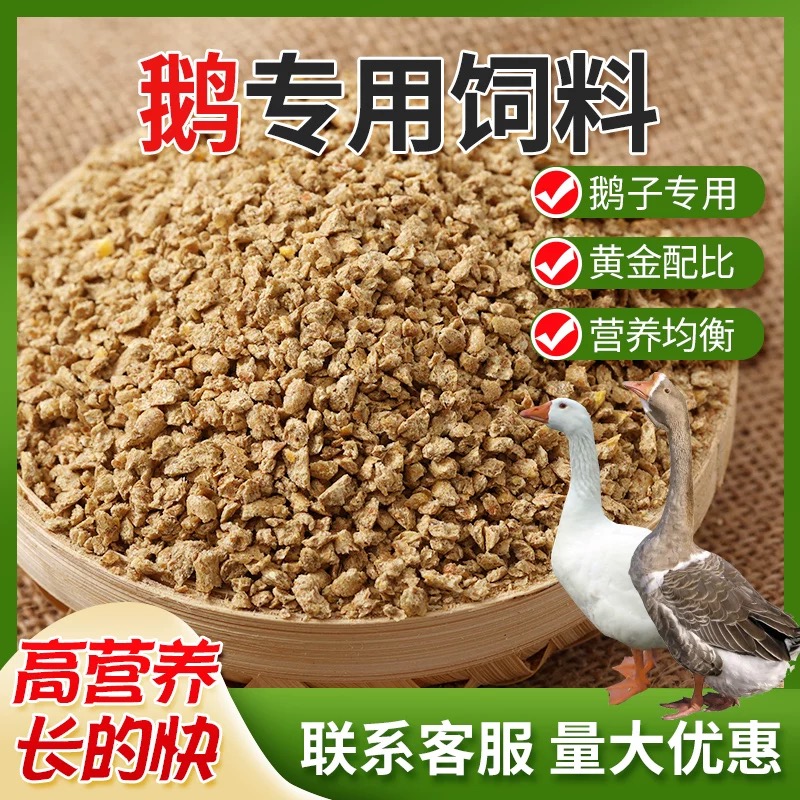 狮头鹅大三花鹅苗等专用营养饲料鸡鸭可用