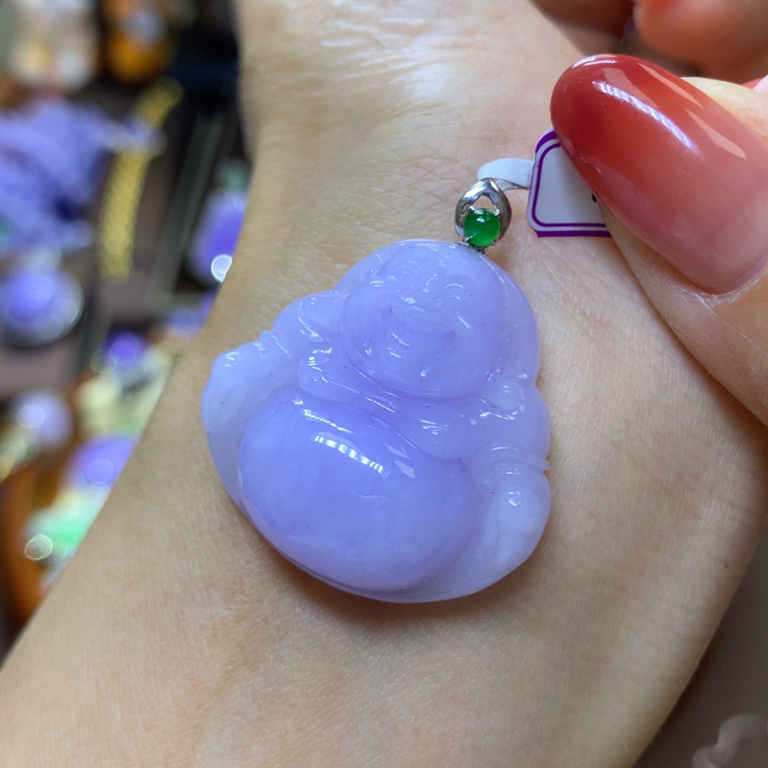 【闪购商品】翡翠颈饰18K金镶嵌翡翠