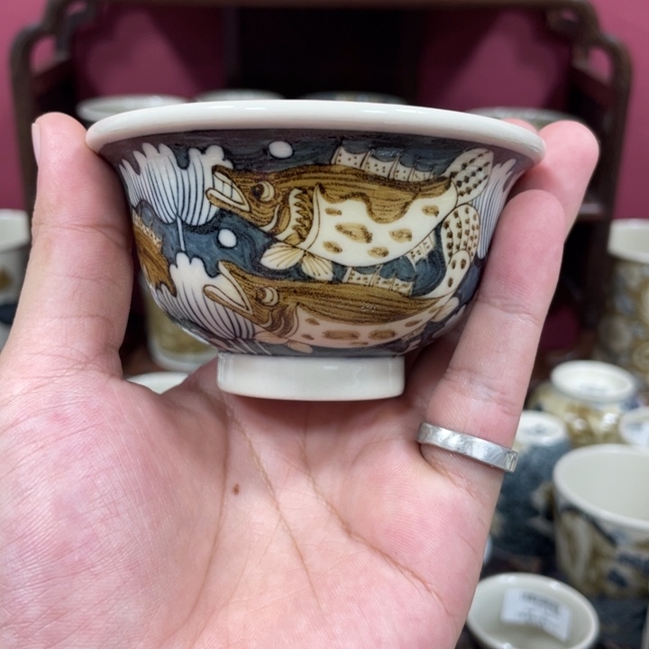 摆件景德镇陶瓷老陶下午场