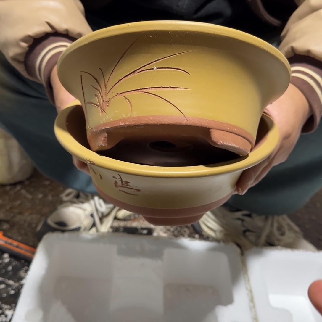 紫砂花盆口径15.8口径