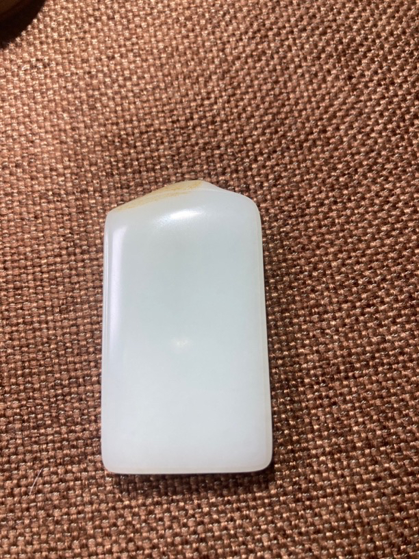 和田白玉挂件纯手工雕刻
