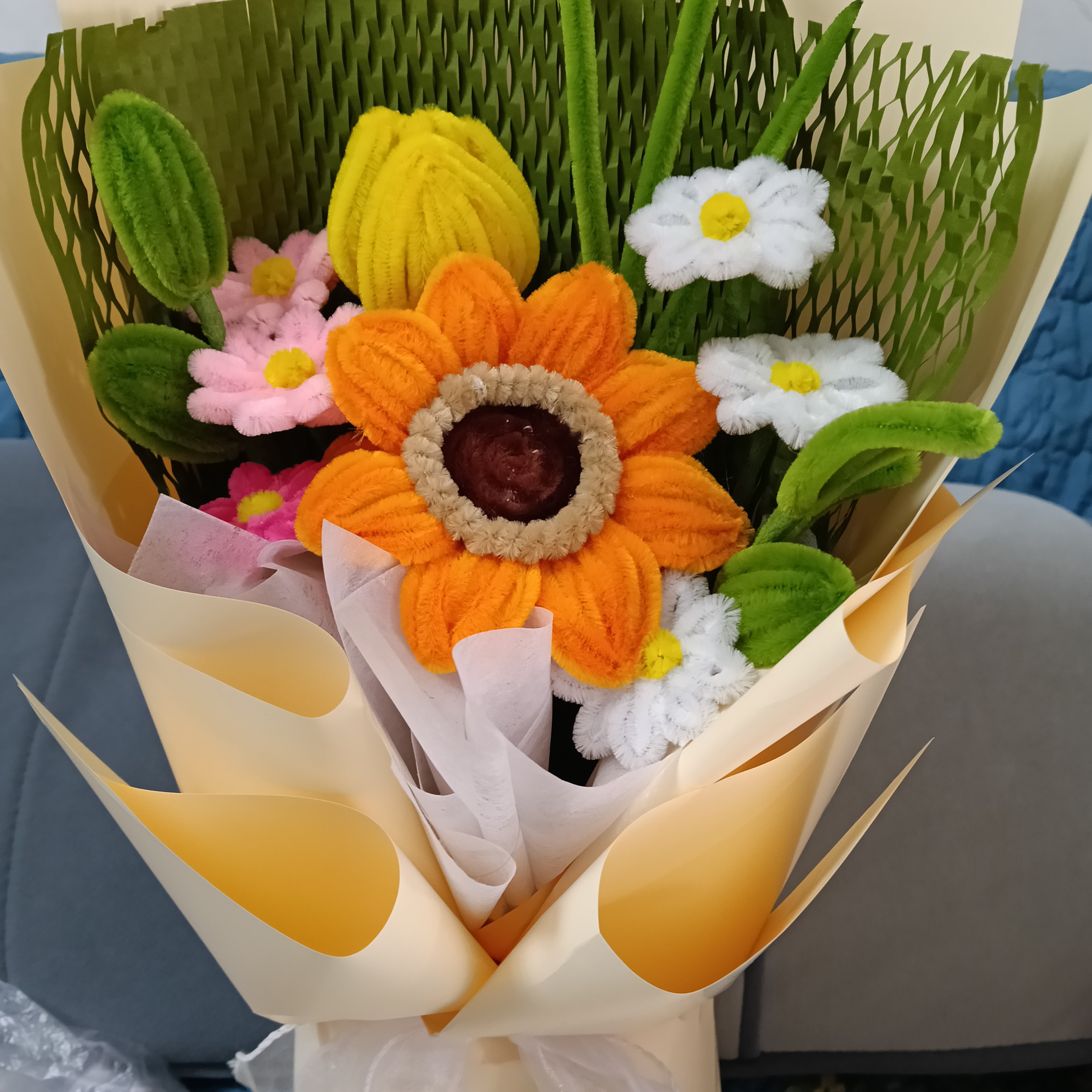 成品手工向日葵花束适合教师节百日誓师中高考毕业季等送礼