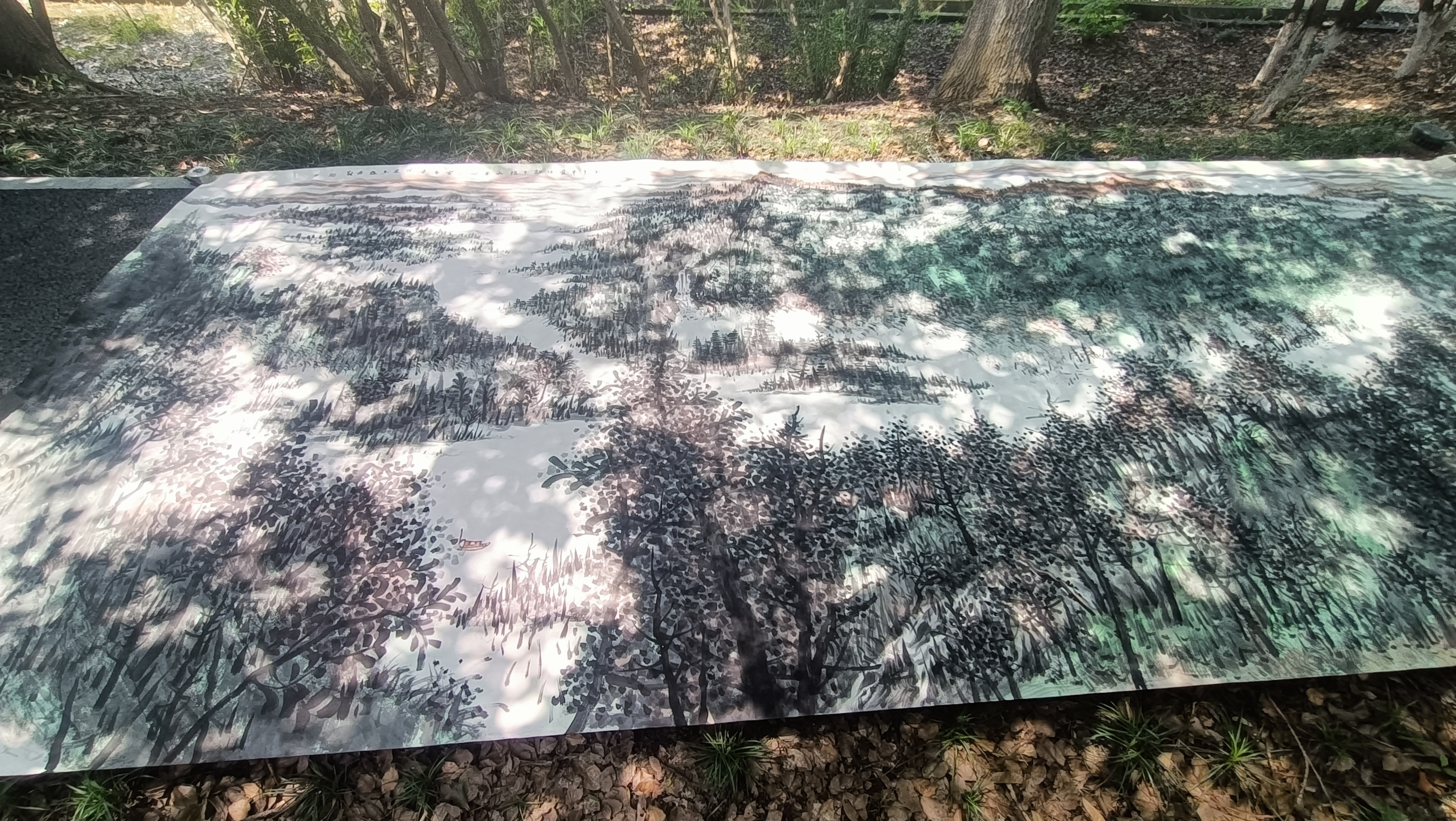 122平尺620*220手绘原创定制外框下单先咨询是链接不咨询邮寄小样