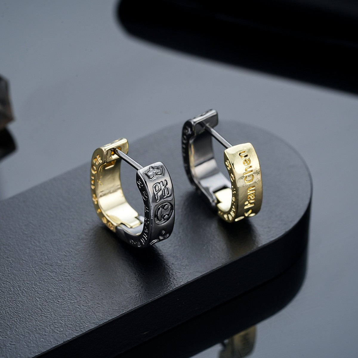 钛钢锆石耳饰 8495-高版精选设计感精致原版饰品