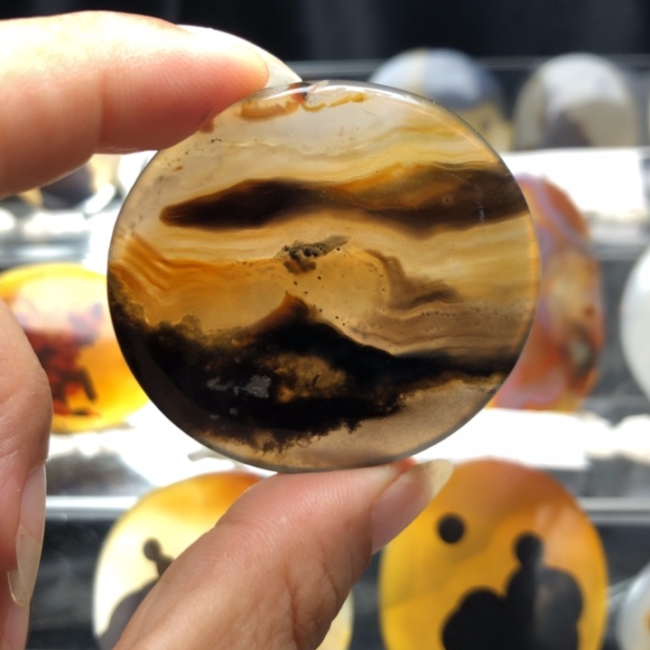 玛瑙/玉髓合金珠宝奇石031有瑕