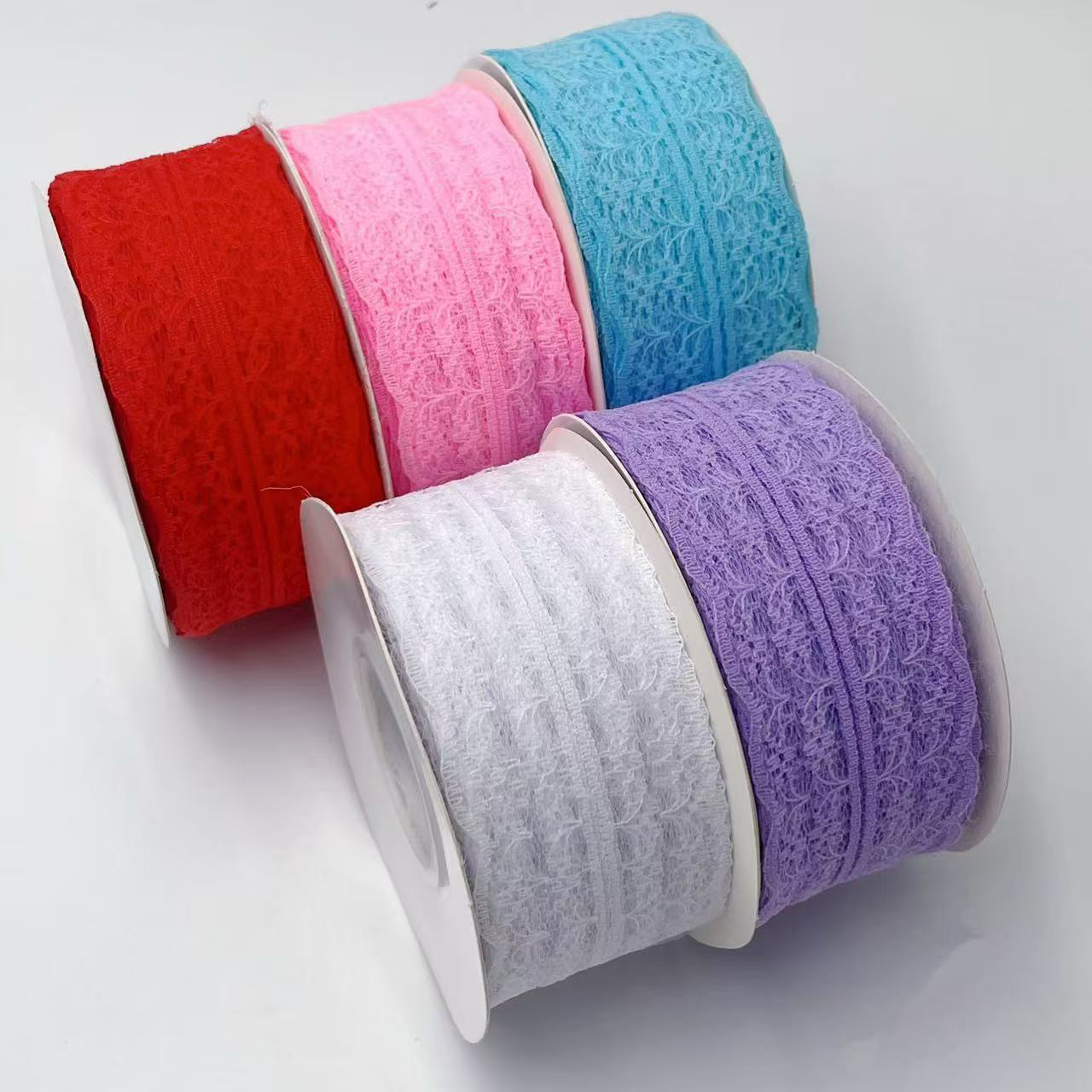 【买一送一】【小蚂蚁饰品】4.5宽25码蕾丝双边手工蕾丝网纱