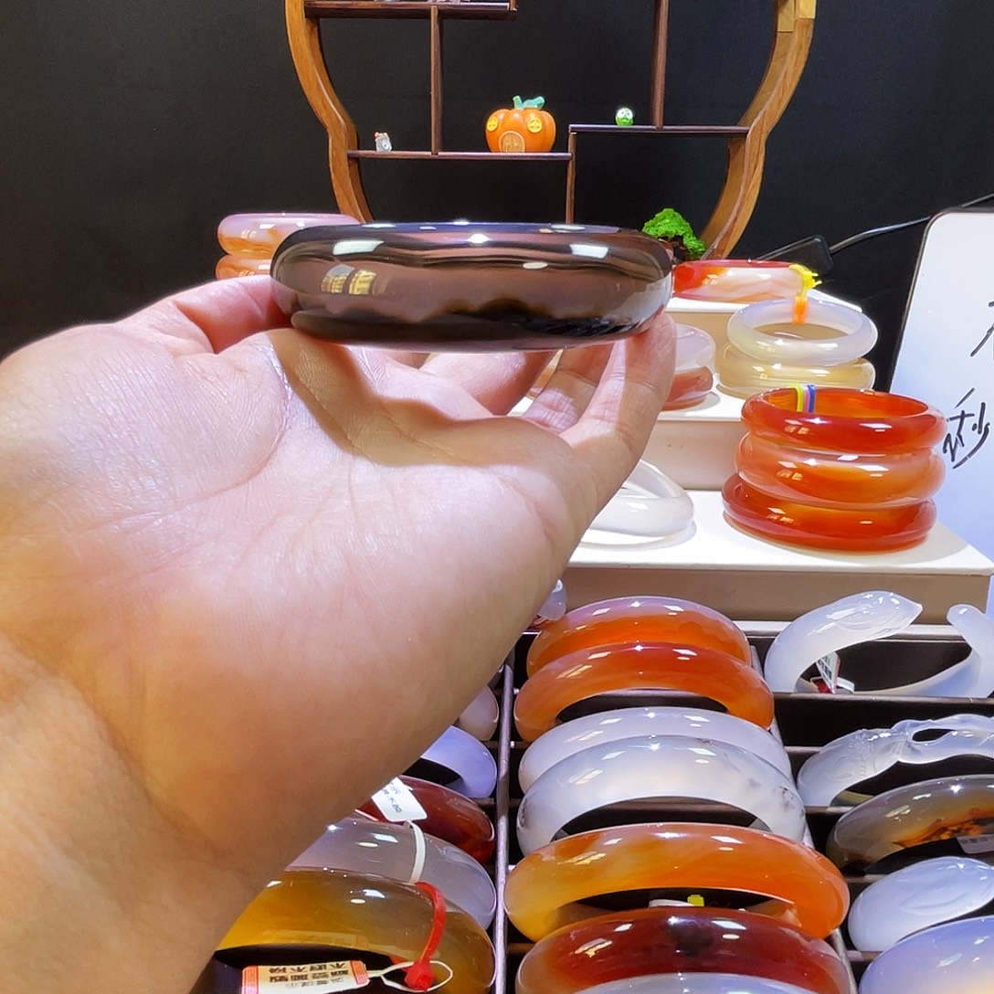 言***情手镯玛瑙/玉髓未镶嵌