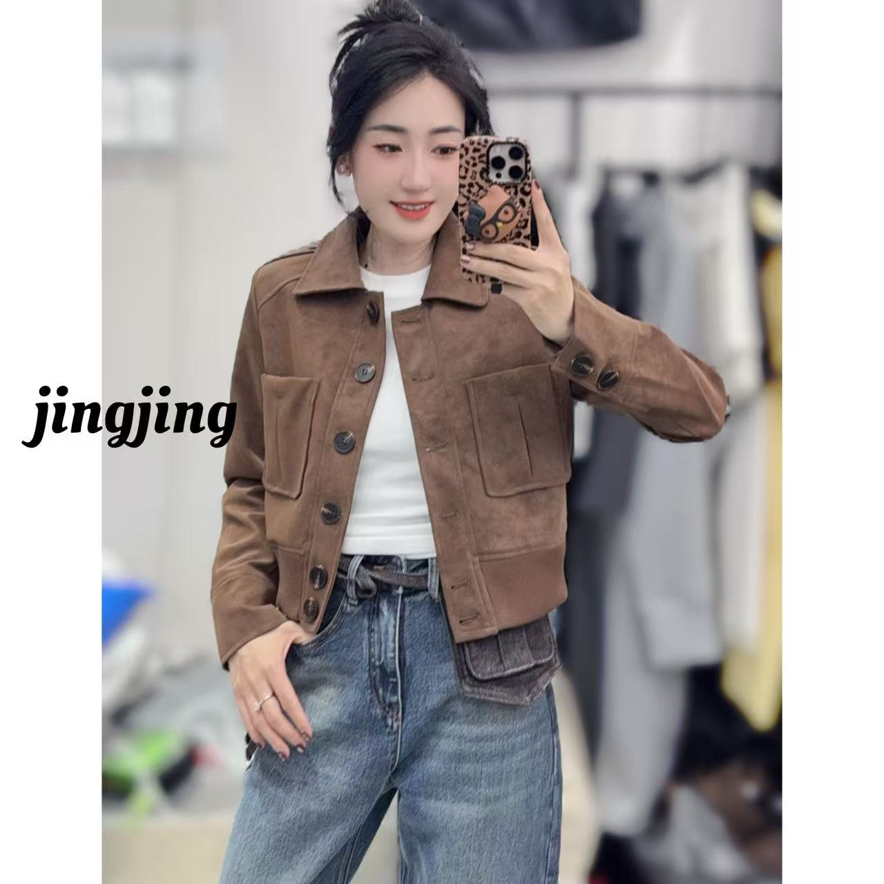 秋季新款休闲百搭机车风夹克(0667)