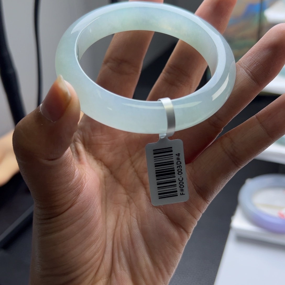 翡翠未镶嵌手镯54正圈11