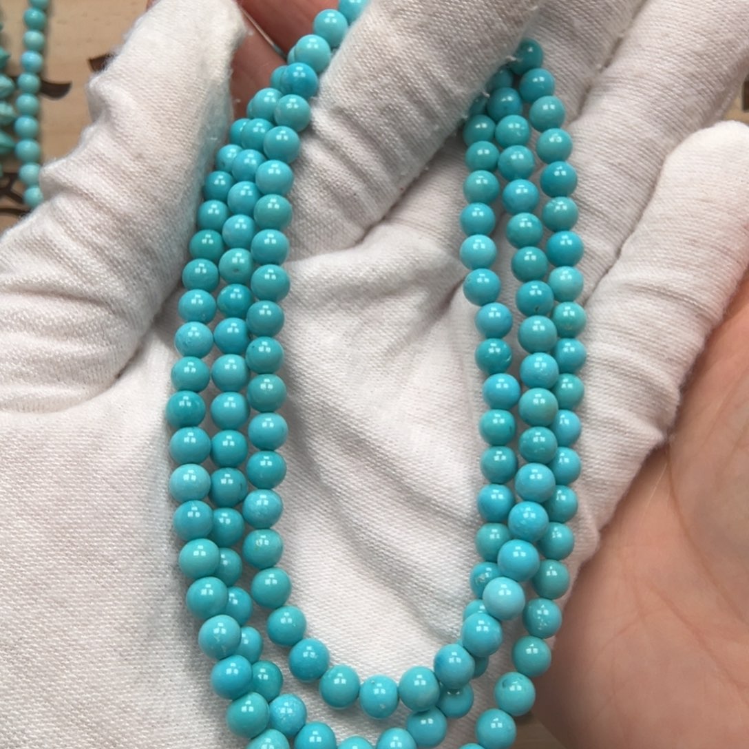 绿松石圆珠未镶嵌