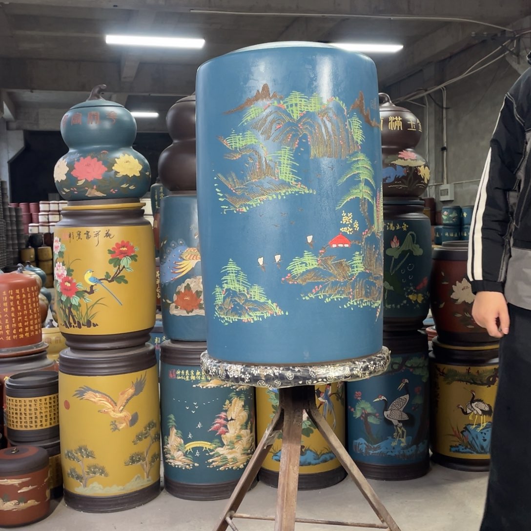 宜兴原矿紫砂茶叶罐