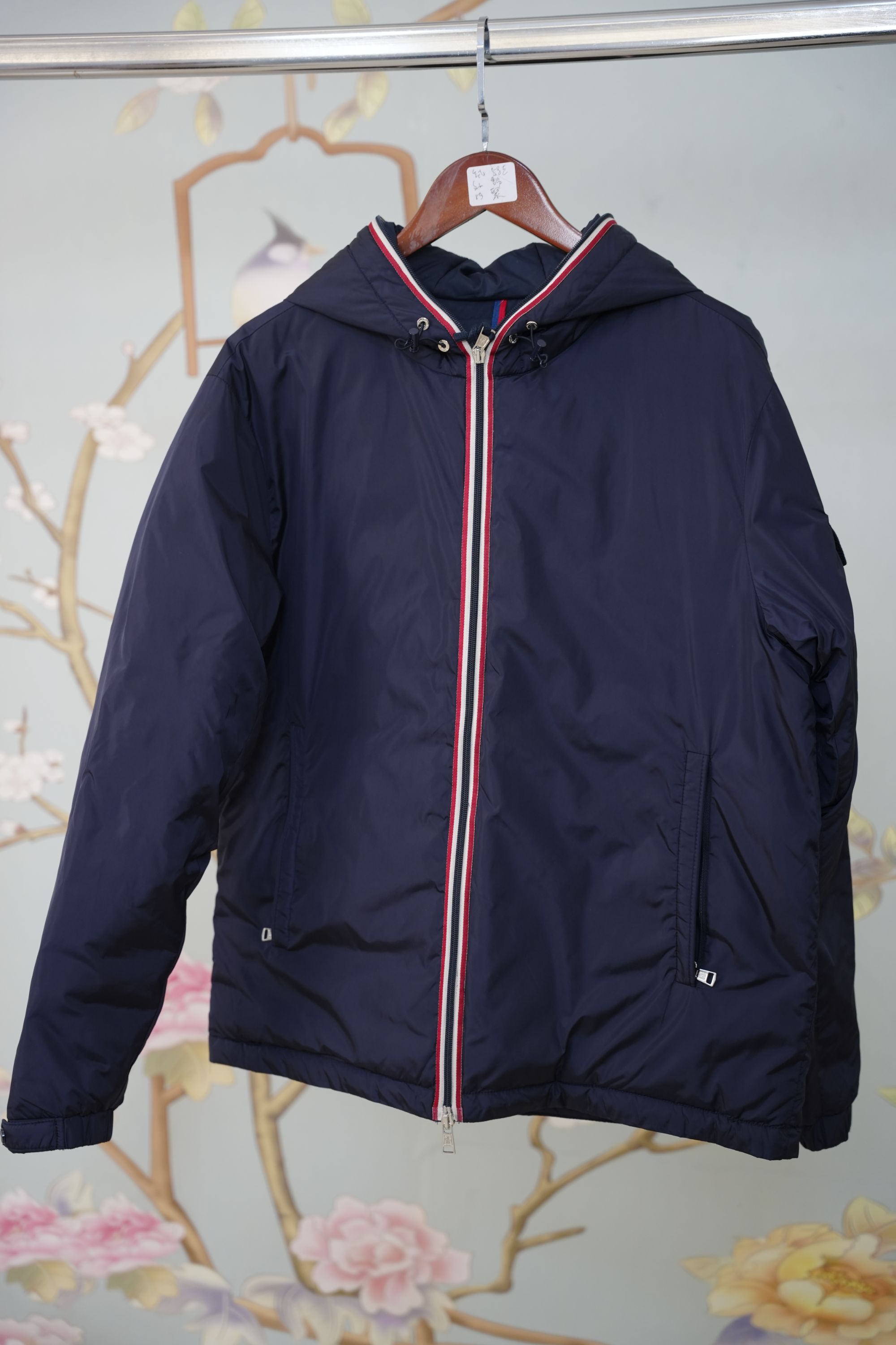 030薄款连帽中长款防风外套男羽服