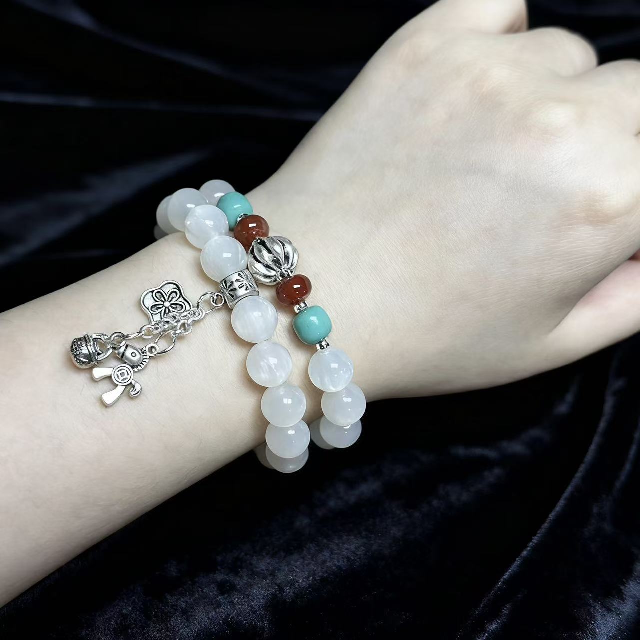 手链 双圈精品手串无礼盒—-2303-1