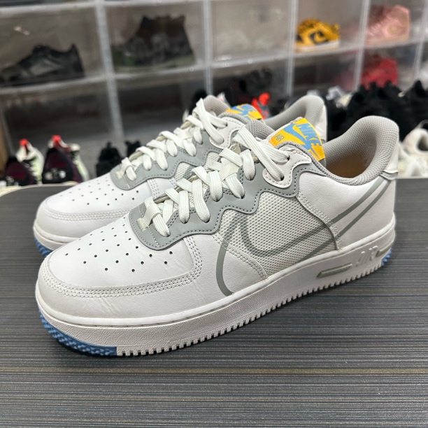 95新 maje 44码/Air Force 1 网布合成革 板鞋 白蓝 1179