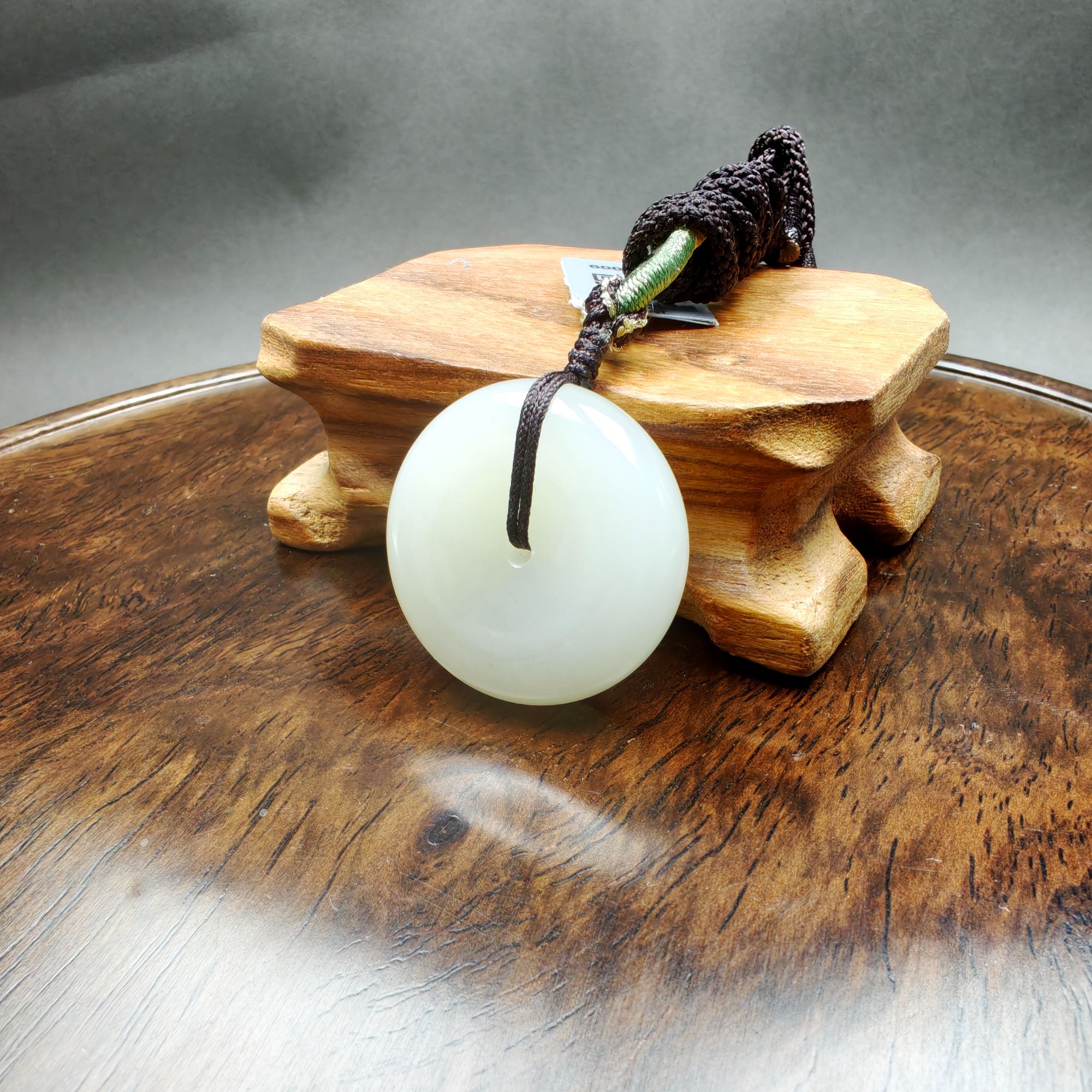 【白玉平安扣】天然和田玉白玉羊脂白