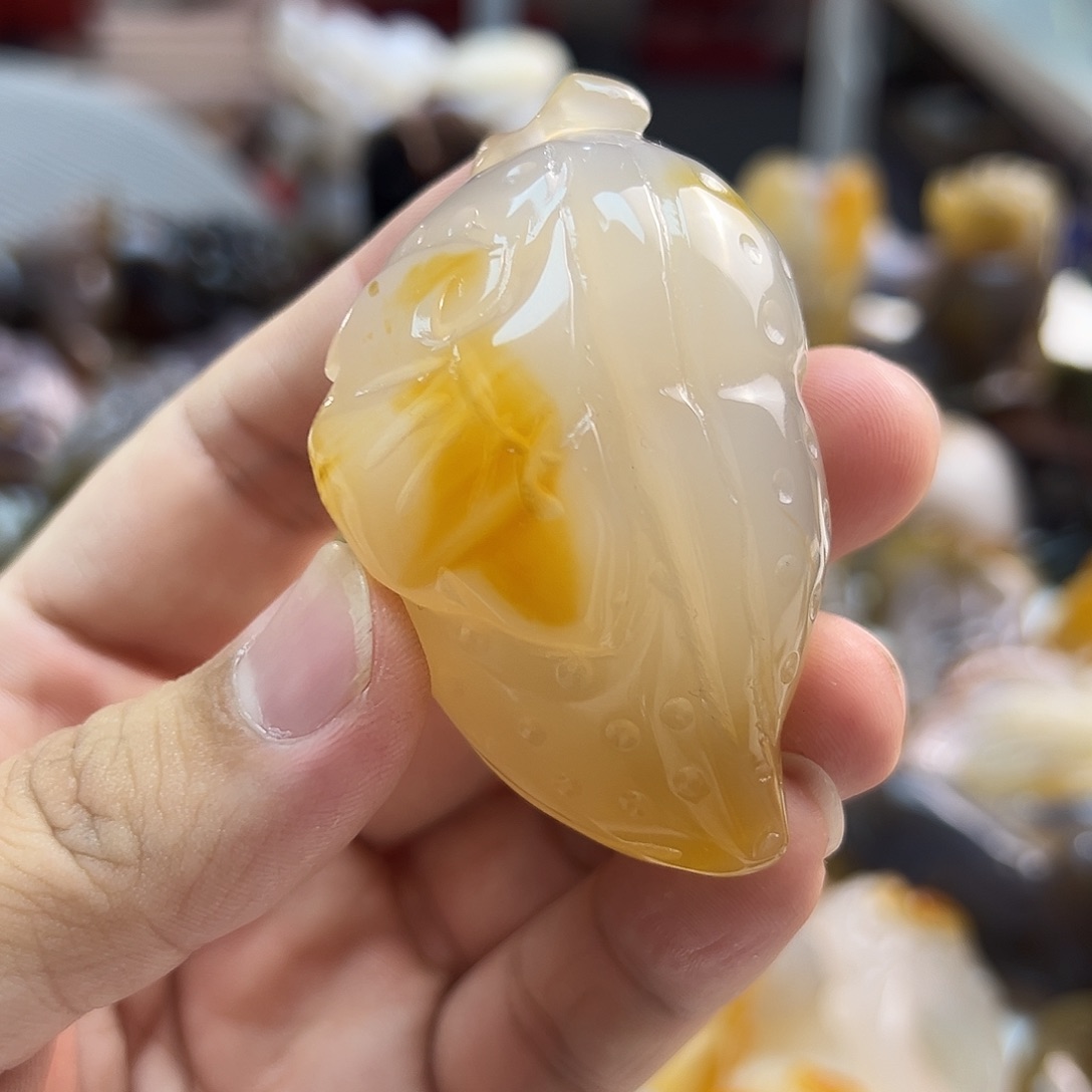 玛瑙/玉髓未镶嵌吊坠(不含链)