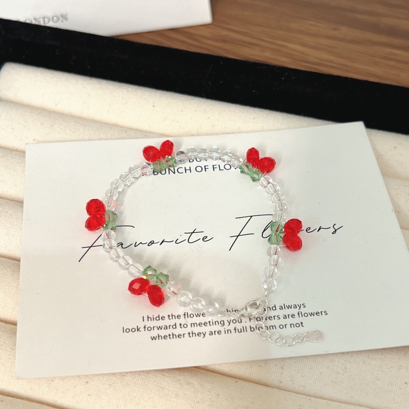 X649[樱桃小丸子 ]樱桃手链高端轻奢手串多样性发一