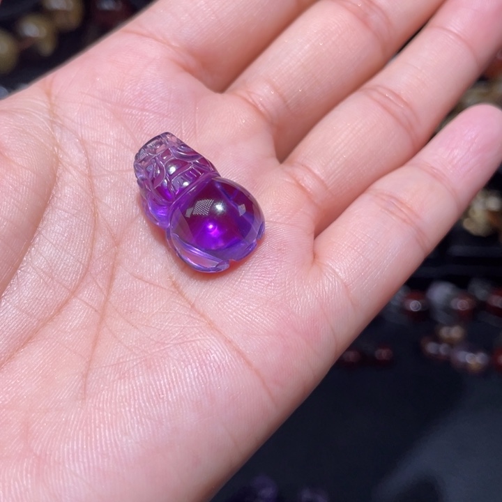 紫晶颈饰未镶嵌紫水晶貔貅