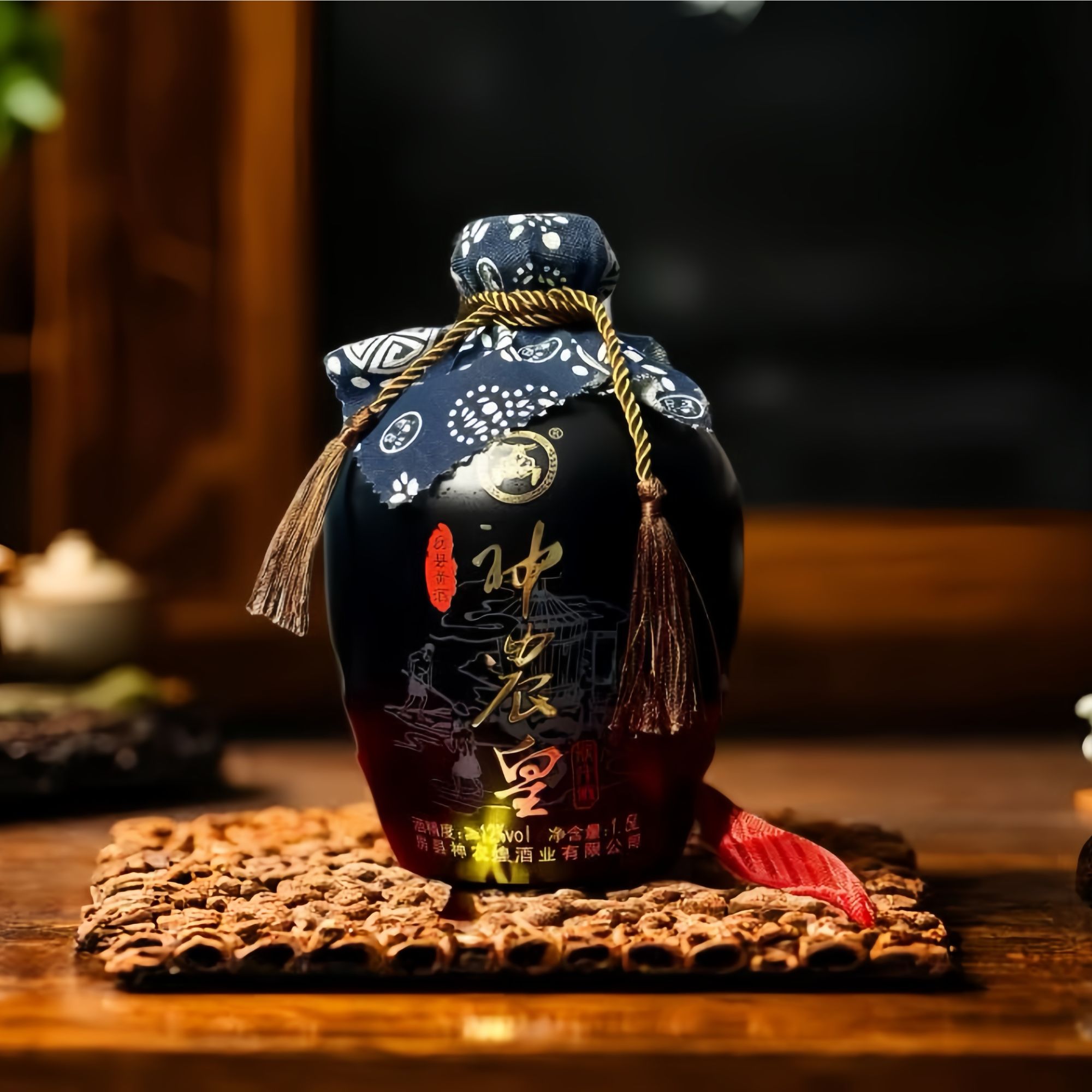 神农皇房县洑汁黄酒 1.5升 坛装 12°微醺正宗湖北特产传统酿造