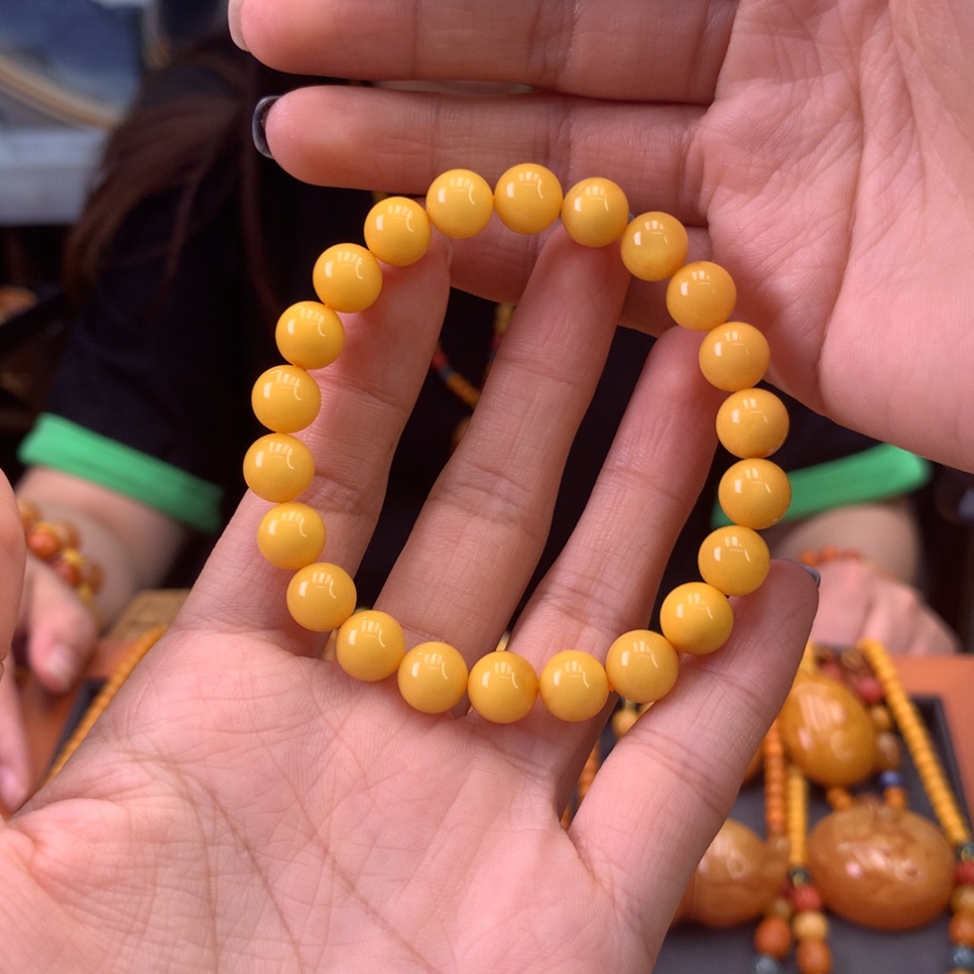 未镶嵌蜜蜡手串天然