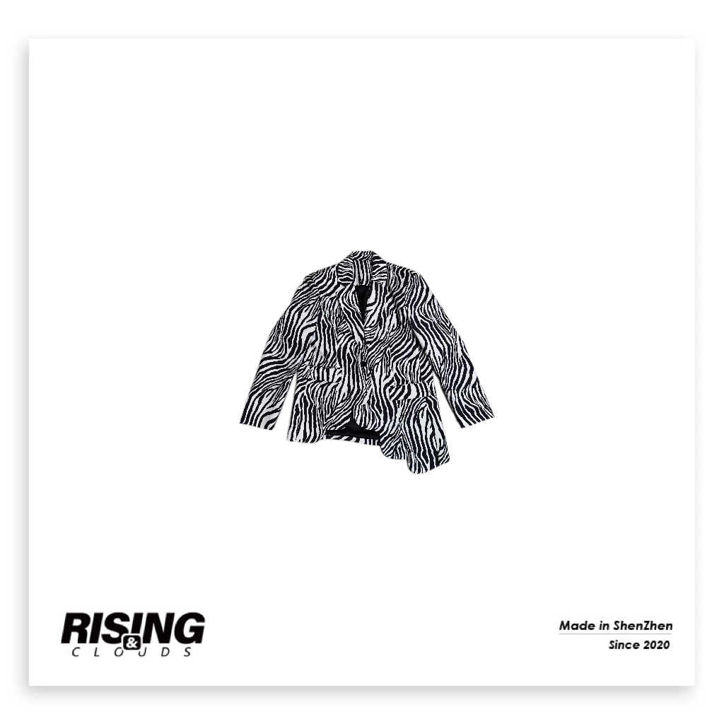 现【小云姐】 斑马纹西服020014