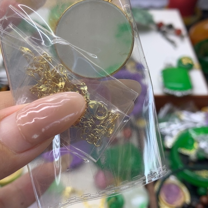 合金颈饰玛瑙/玉髓吊坠