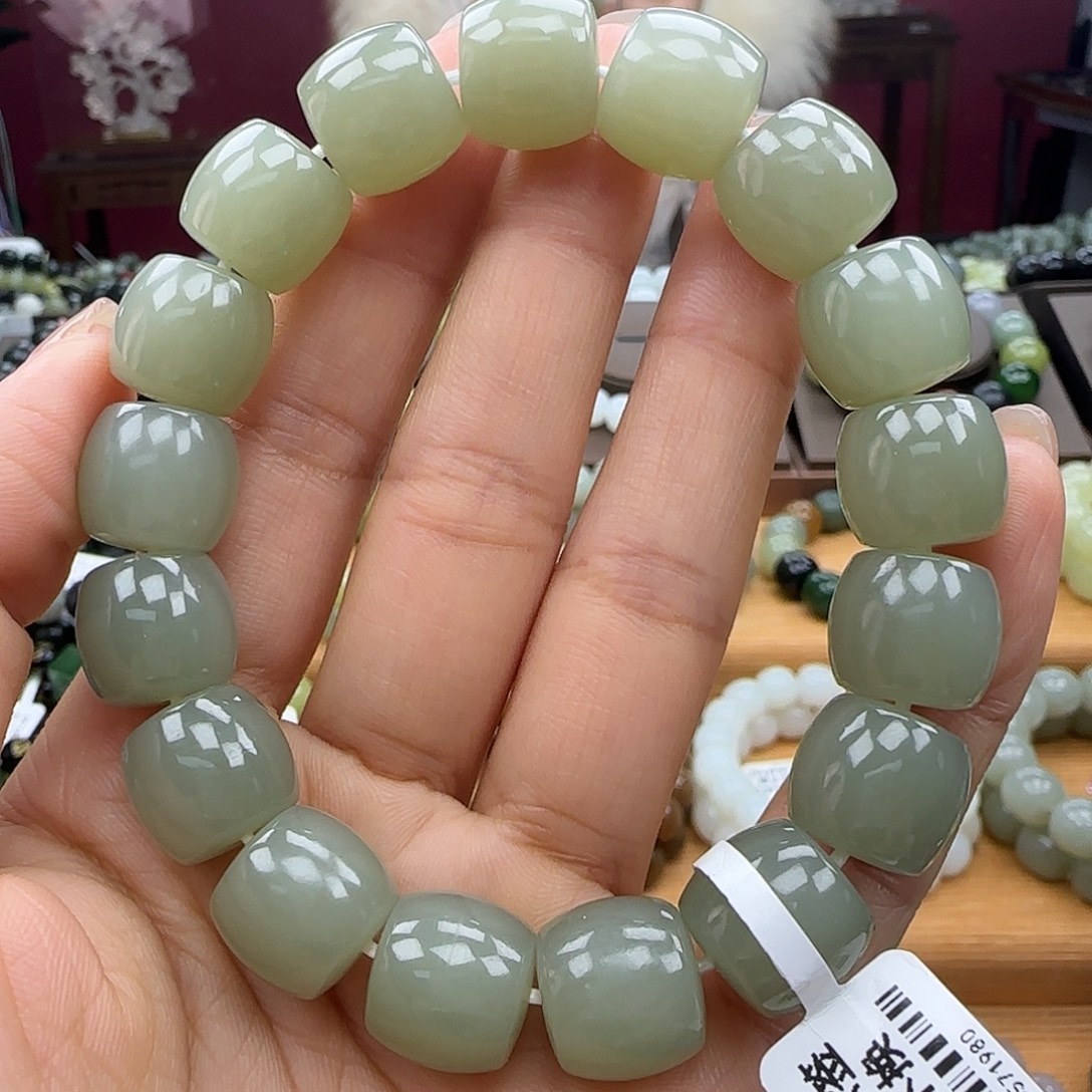 和田玉未镶嵌手链