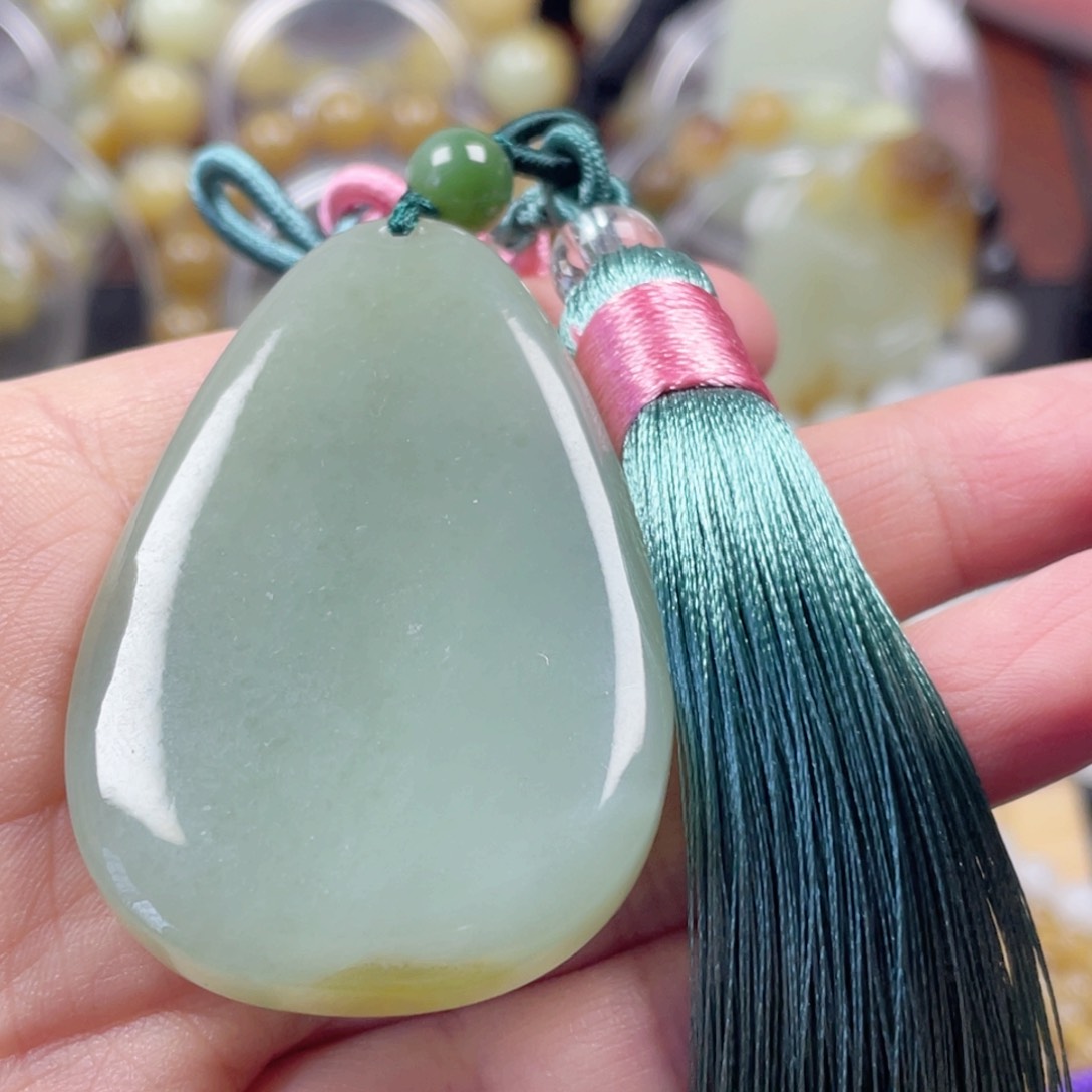 和田玉颈饰未镶嵌蓝***.