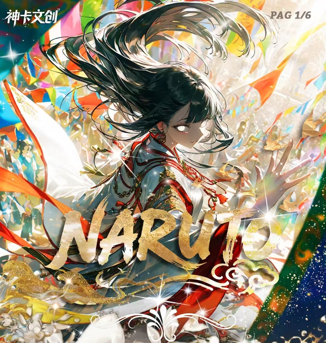 叠叠/转盘【神卡文创】•《NARUTC》 火影忍者第三弹A6亚克力底闪色纸