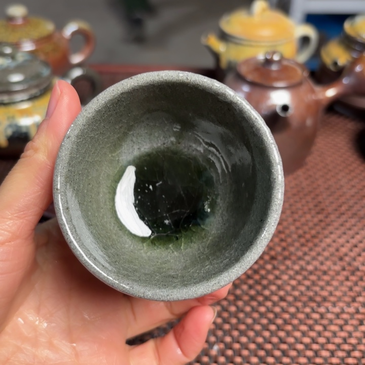 紫砂茶杯玉化小杯