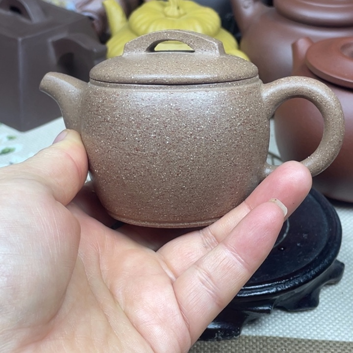 茶壶紫砂紫砂壶粗砂五彩段汉瓦130cc