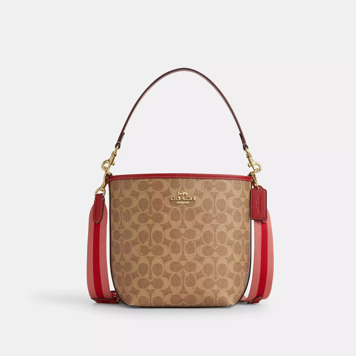 COACH｜【全国联保】蔻驰 CITY系列经典标志提花撞色手提单肩斜挎