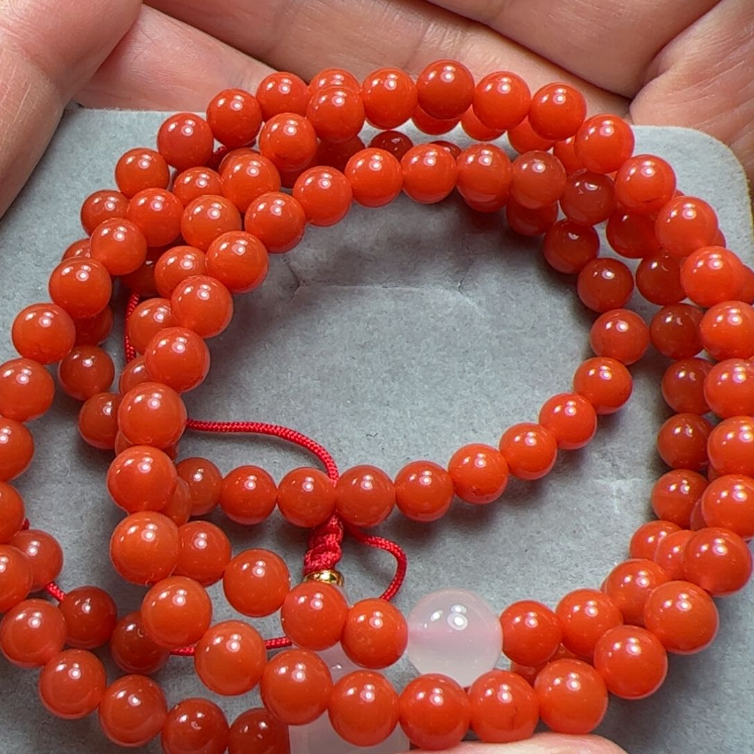 南红玛瑙珠子未镶嵌