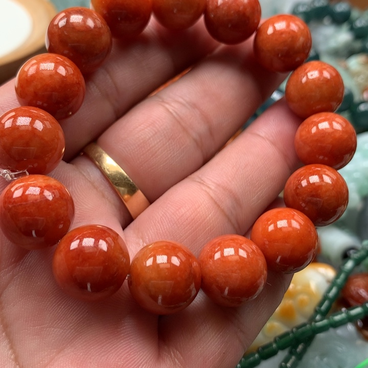 翡翠颈饰未镶嵌独**江保真天然a货翡翠